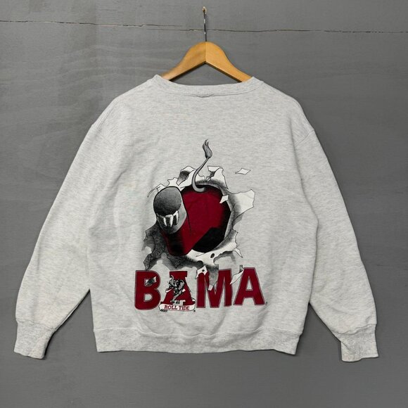 Vintage Alabama Crimson Tide Breakthrough Grey Sweatshirt Medium - Picture 2 of 5